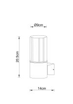 Уличный настенный светильник Arte lamp SEGINUS A6515AL-1BK — изображение 4