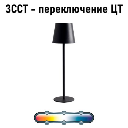 Уличный настольный светильник Arte Lamp FUYUE A1614LT-1BK