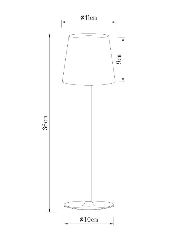 Уличный настольный светильник Arte Lamp FUYUE A1614LT-1WH — изображение 3