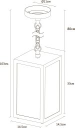 Уличный подвесной светильник Arte Lamp BELFAST A4569SO-1BK — изображение 4