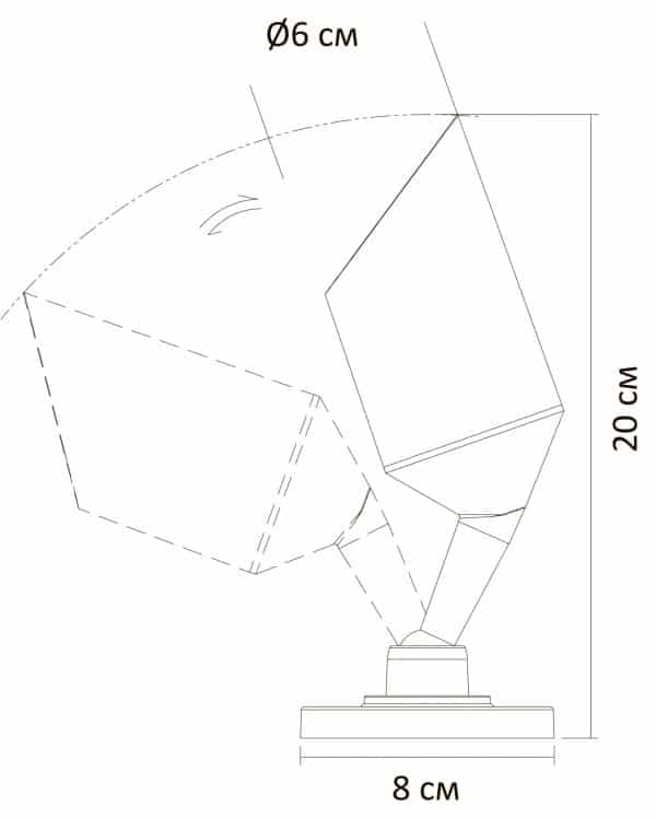 Уличный потолочный светильник Arte Lamp ELSIE A1022AL-1BK — изображение 3