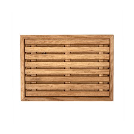 Uneca Доска для хлеба дубовая со съёмной решёткой 34х25х4