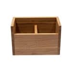 Uneca Органайзер для кухонных принадлежностей дубовый с 2-мя отделениями 22х11х15