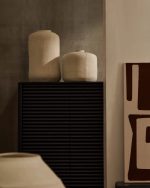 Ваза Serina из папье-маше белого цвета 36,5 см — изображение 3