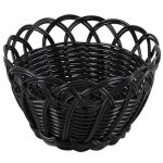Viejo Valle Корзинка для хлеба круг фестоны черный Belvedere