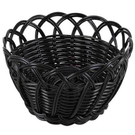 Viejo Valle Корзинка для хлеба круг фестоны черный Belvedere