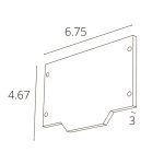 Внешняя заглушка для магнитного шинопровода для натяжного потолка Arte Lamp LINEA-ACCESSORIES A483206E — изображение 2