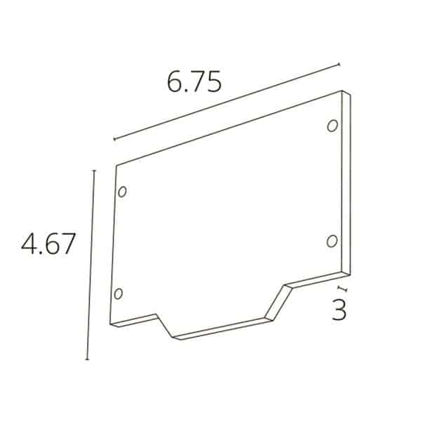 Внешняя заглушка для магнитного шинопровода для натяжного потолка Arte Lamp LINEA-ACCESSORIES A483206E — изображение 2