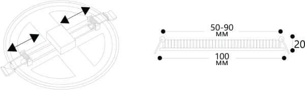 Встраиваемый светильник Arte Lamp MESURA A7971PL-1WH — изображение 5