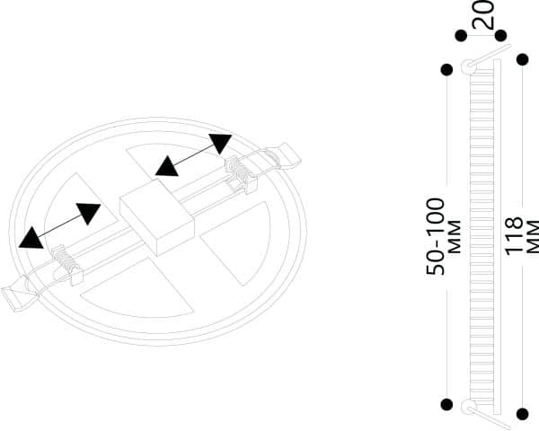 Встраиваемый светильник Arte Lamp MESURA A7973PL-1WH — изображение 5