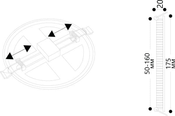 Встраиваемый светильник Arte Lamp MESURA A7974PL-1WH — изображение 5