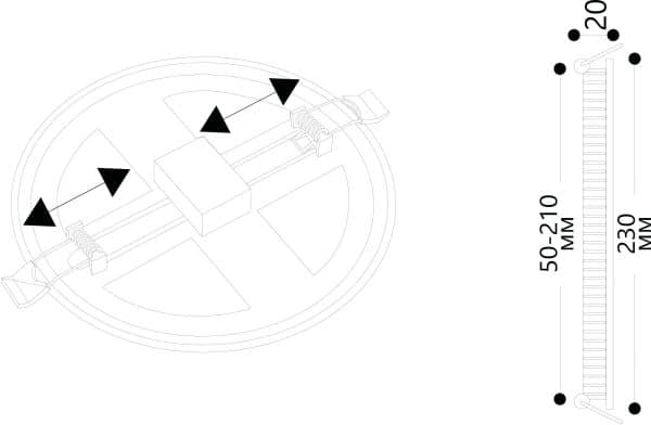 Встраиваемый светильник Arte Lamp MESURA A7976PL-1WH — изображение 5