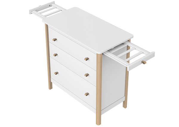 vydvizhnaja-veshalka-dlja-komoda-classic-3-jashhika-seryj-1 Выдвижная вешалка для комода Classic 3 ящика (серый) — изображение 2