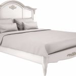 Кровать 140×200 с жестким изголовьем без состаривания, без патины