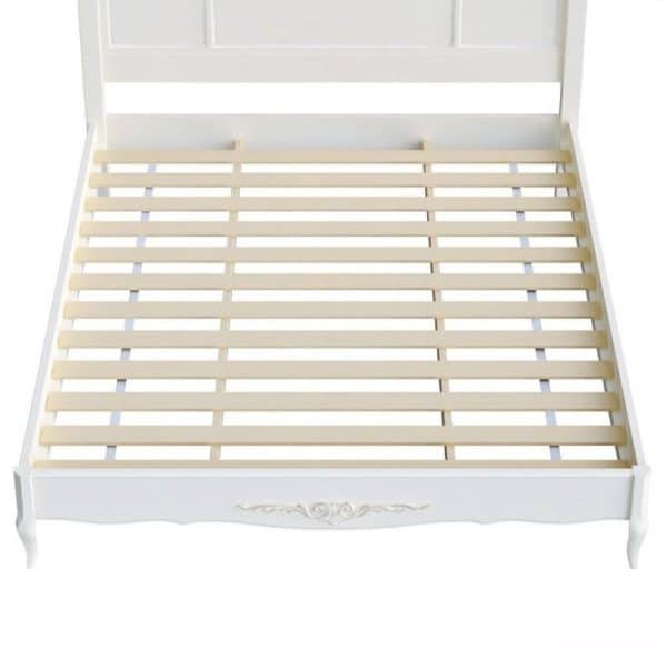 Кровать 140×200 с жестким изголовьем без состаривания, без патины — изображение 3