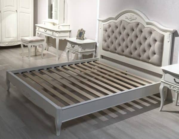 Кровать 120×200 с мягким изголовьем  без состаривания, без патины — изображение 3