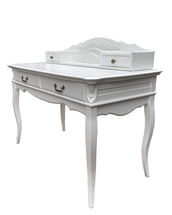 Стол-консоль 2 ящика с бюро без состаривания, без патины — изображение 4