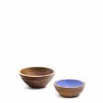 Zairin Набор из 2 разноцветных мисок из древесины акации