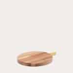 Zairin Сервировочная доска из 100% акации с ручкой из желтого металла