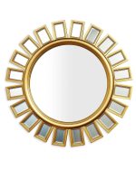 Зеркало в круглой раме "Эштон" Gold