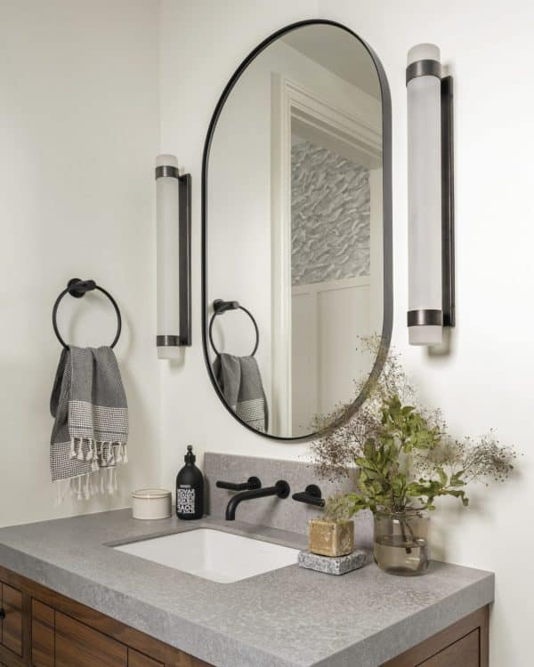 Зеркало в раме "Аманда" black silver — изображение 3