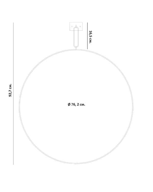 Зеркало в золотой раме “Найт” — изображение 2
