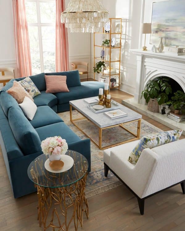 Журнальный стол "Лукас" Gold — изображение 5