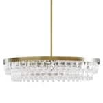 Золотая круглая люстра “Асуан”