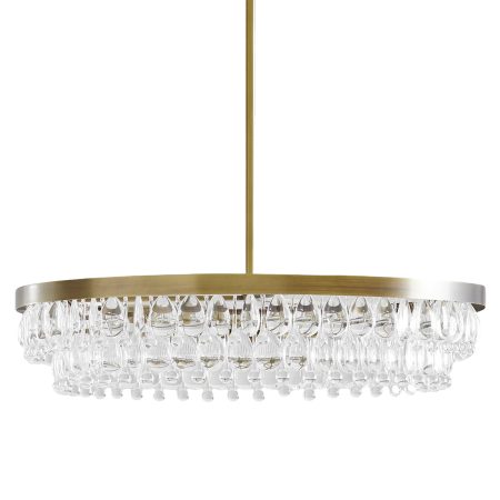 Золотая круглая люстра “Асуан”