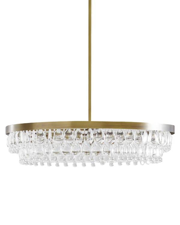 Золотая круглая люстра “Асуан”