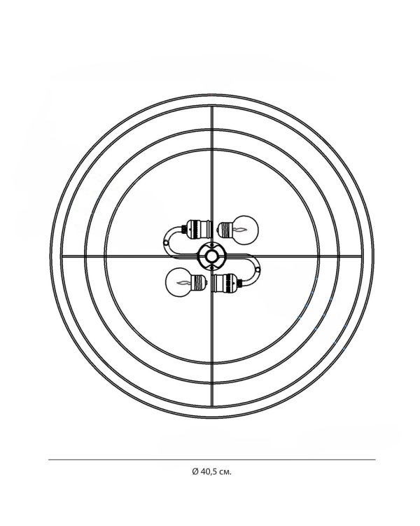 Золотая люстра “Вирджил” — изображение 3