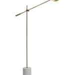 Золотая напольная лампа "Линн"