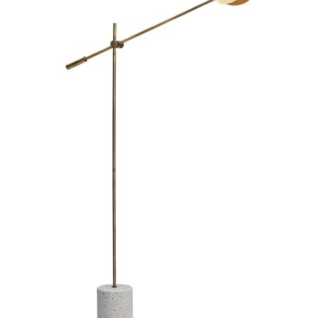 Золотая напольная лампа "Линн"