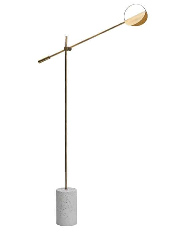 Золотая напольная лампа "Линн"