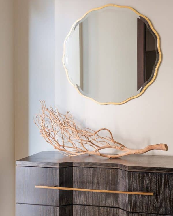 Золотое настенное зеркало “Бонни” — изображение 2