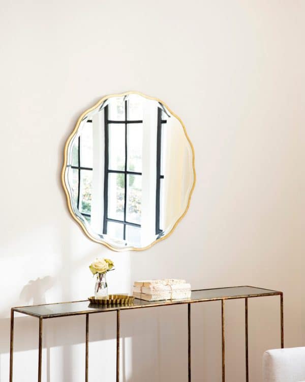 Золотое настенное зеркало “Бонни” — изображение 3