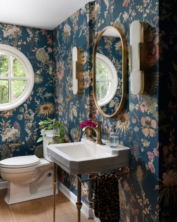 Золотое настенное зеркало “Хоггарт” — изображение 4