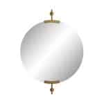 Золотое настенное зеркало “Олеан”