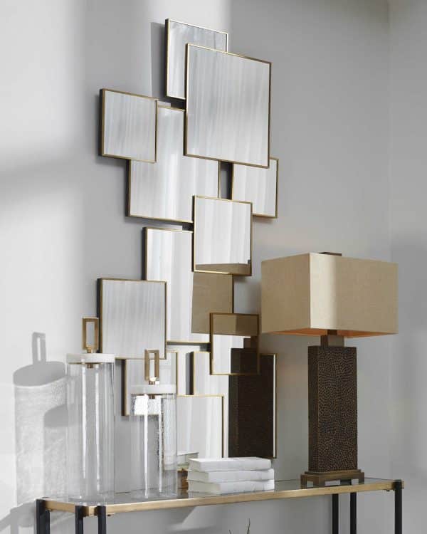 Золотое зеркальное панно "Сорен" — изображение 3