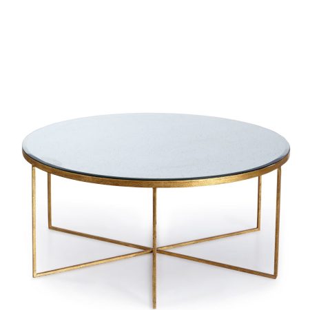 Золотой кофейный стол “Эшли”