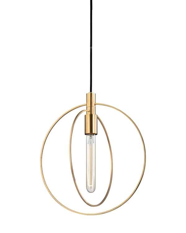 Золотой подвесной светильник “Бекки” — изображение 2