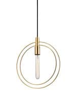 Золотой подвесной светильник “Бекки”