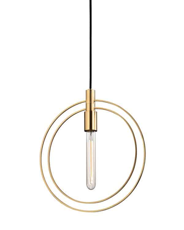 Золотой подвесной светильник “Бекки”