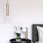 Золотой подвесной светильник “Кло”