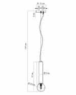 Золотой подвесной светильник “Кло” — изображение 4