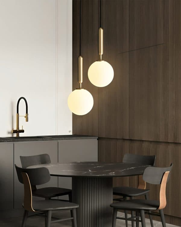 Золотой подвесной светильник “Орибо” — изображение 2