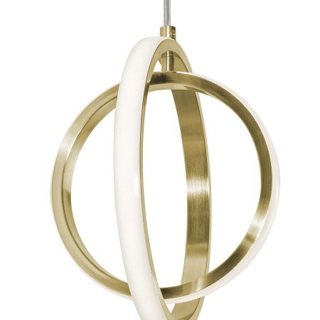 Золотой светодиодный подвес “Глоу”