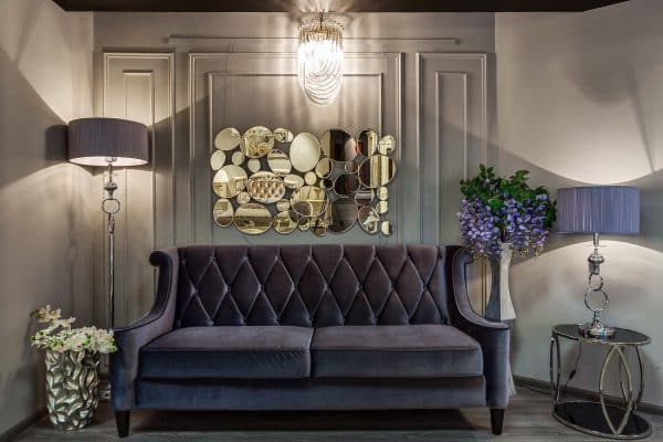 ZS-C847-19 Кашпо 30*30*48см цвет серебро — изображение 4