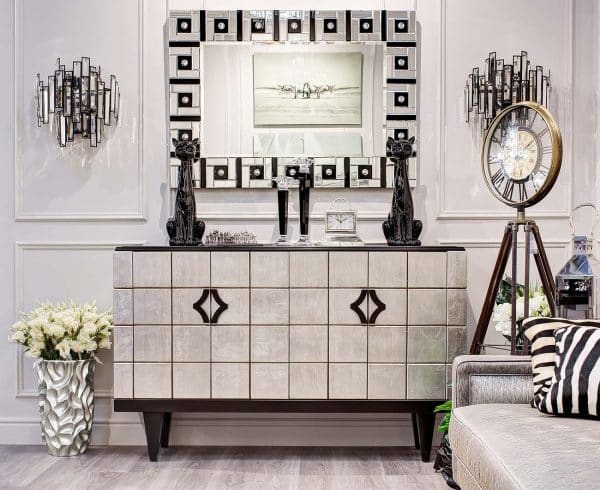 ZS-C847-19 Кашпо 30*30*48см цвет серебро — изображение 5