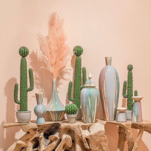 Искусственный цветок в кашпо - кактус — изображение 4